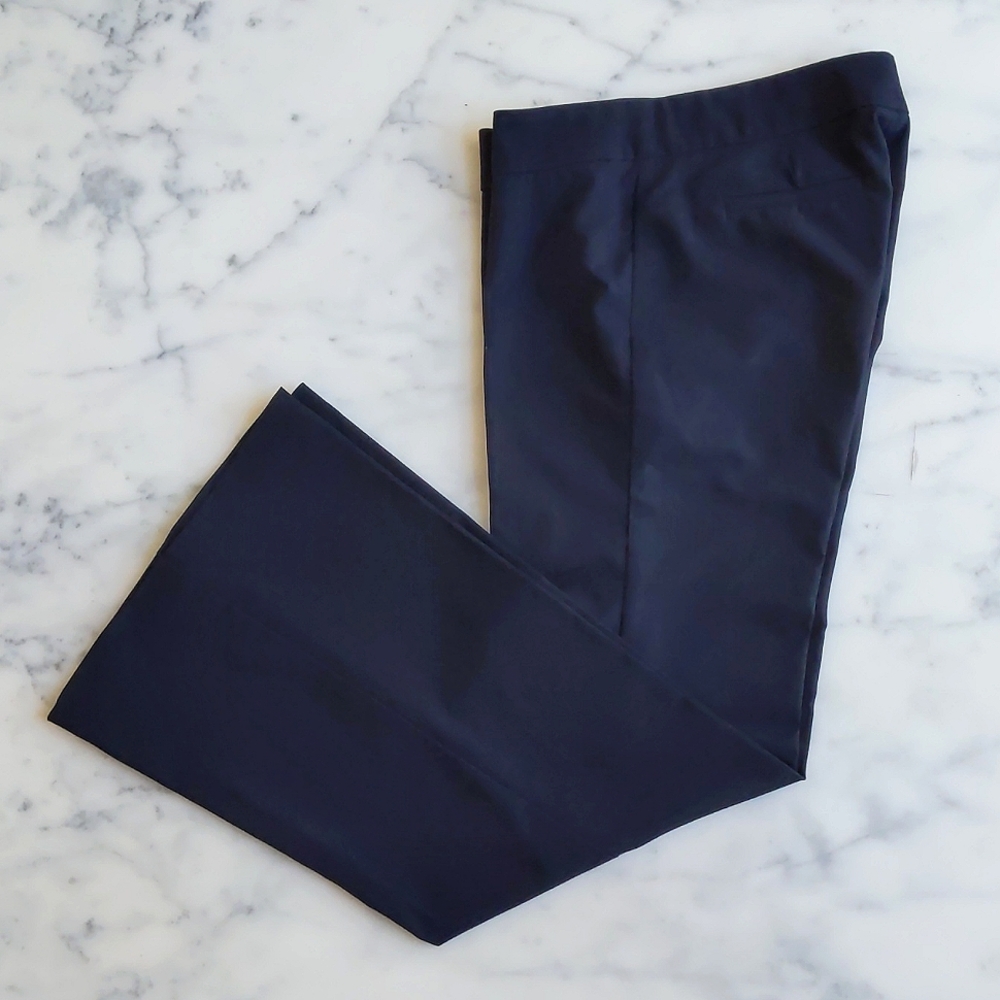 Xi Black Stretchable Flare Leg Dress Pant.